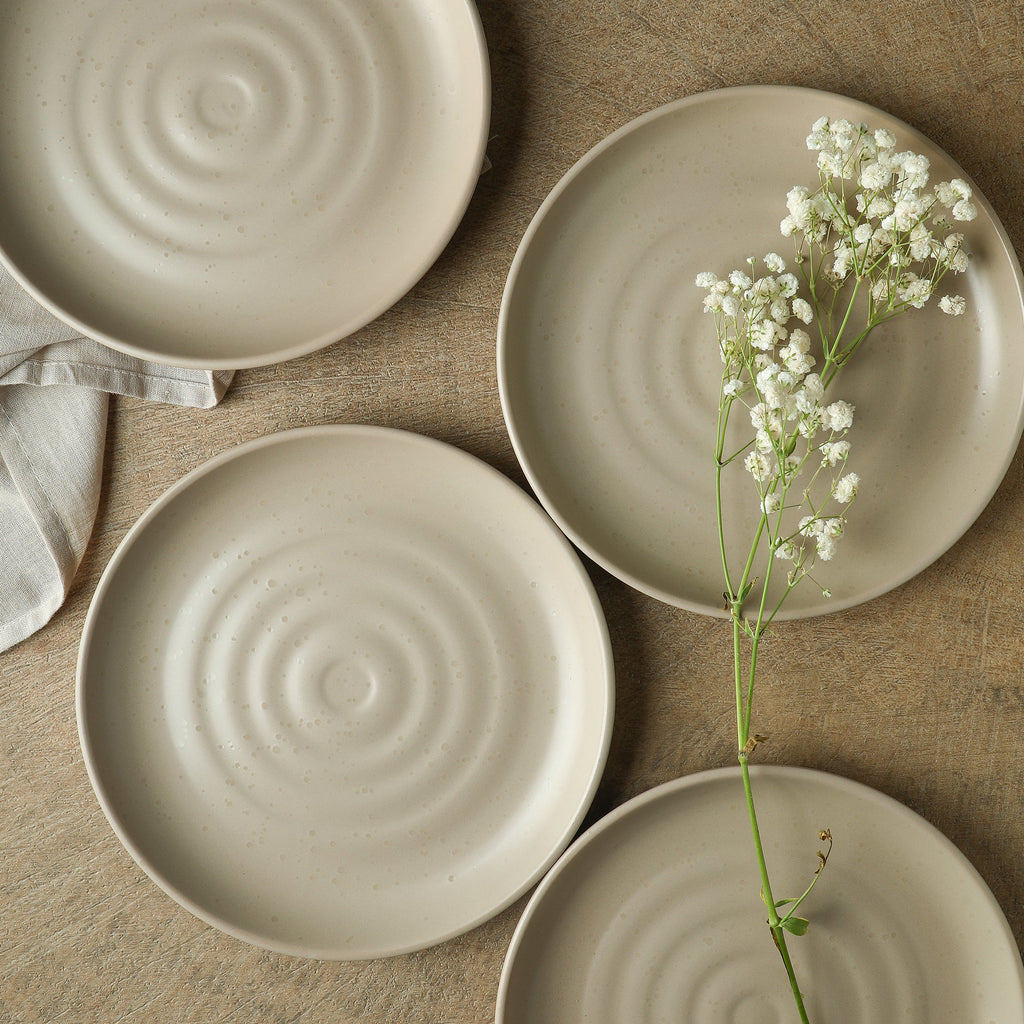 Ion Stoneware Dinnerware Set - Beige