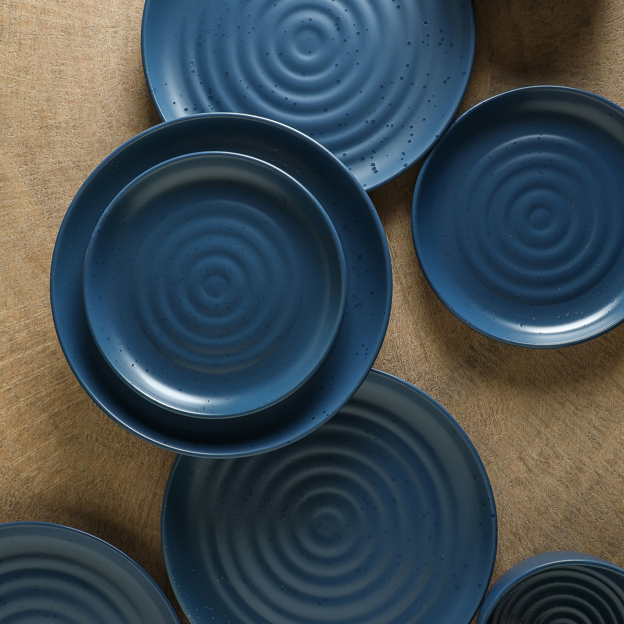 Ion Stoneware Dinnerware Set - Blue