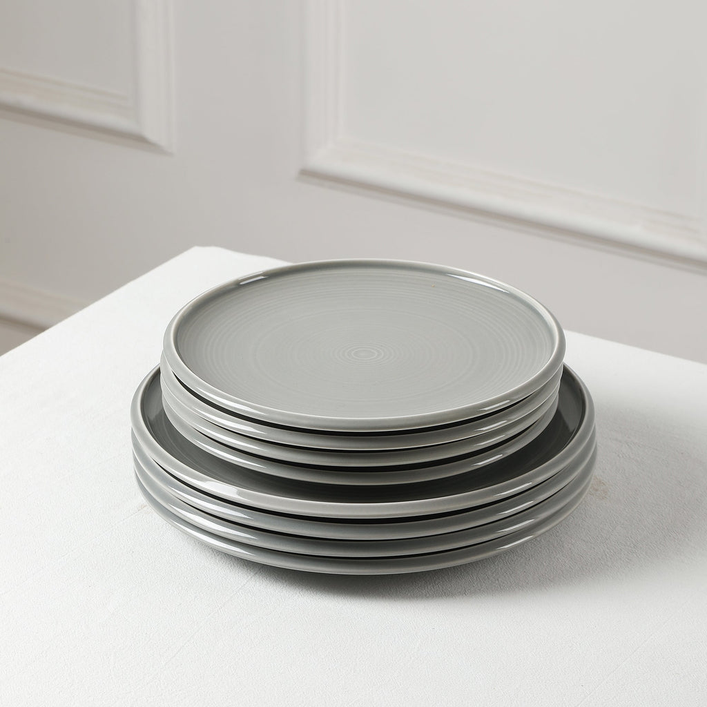 Harmony Stoneware Dinnerware Set - Grey