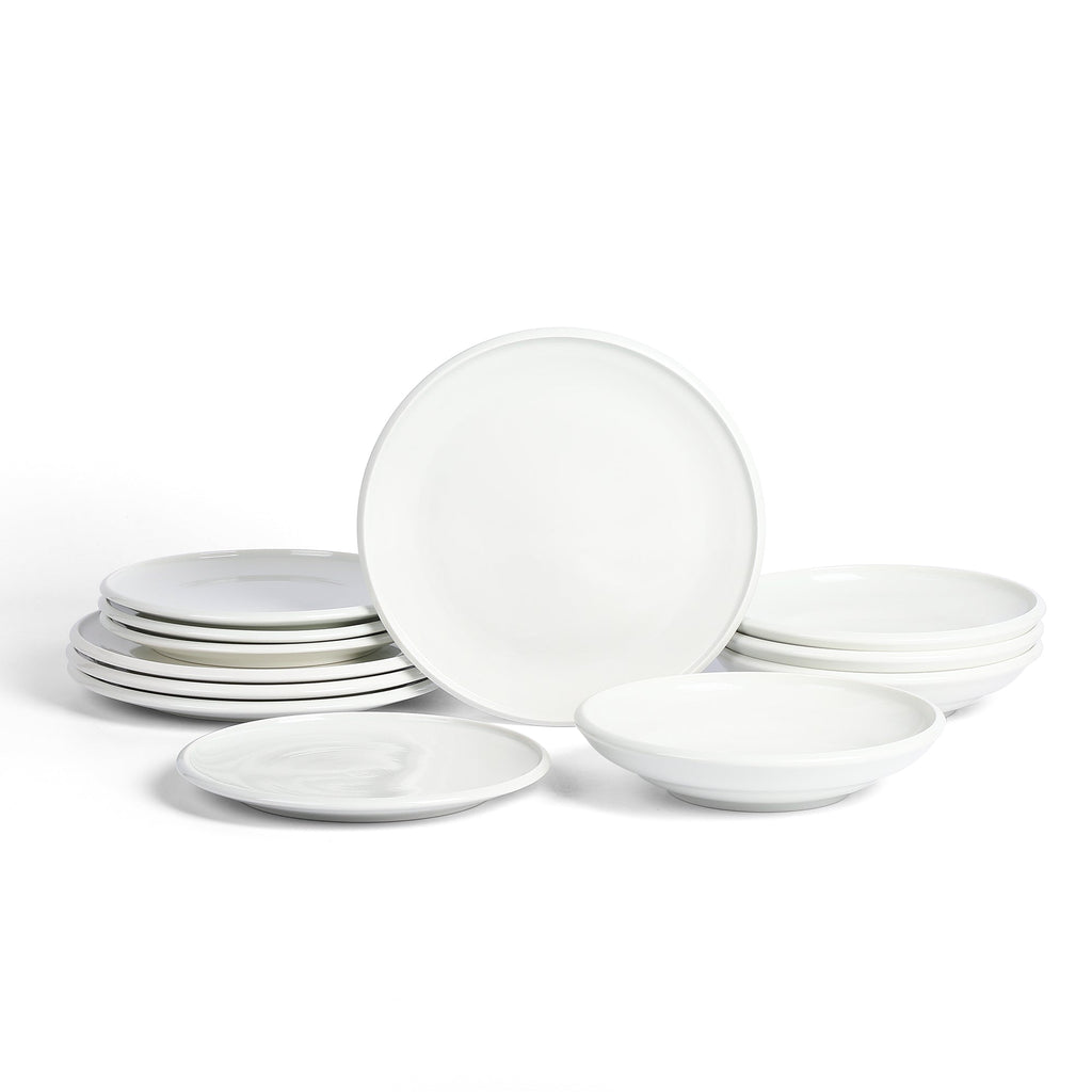 Harmony Stoneware Dinnerware Set - White